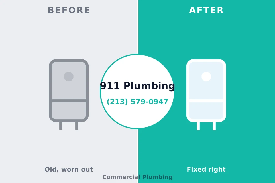 Before and after: plumbing company Waterloo, IA